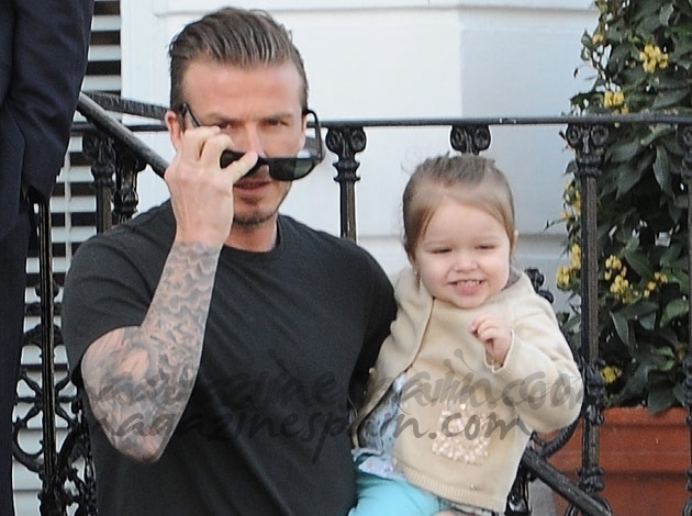 David Beckham y Harper