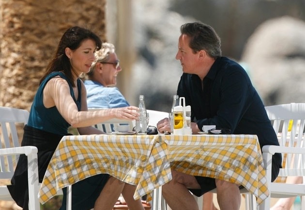 David Cameron y su esposa vaciones en Ibiza