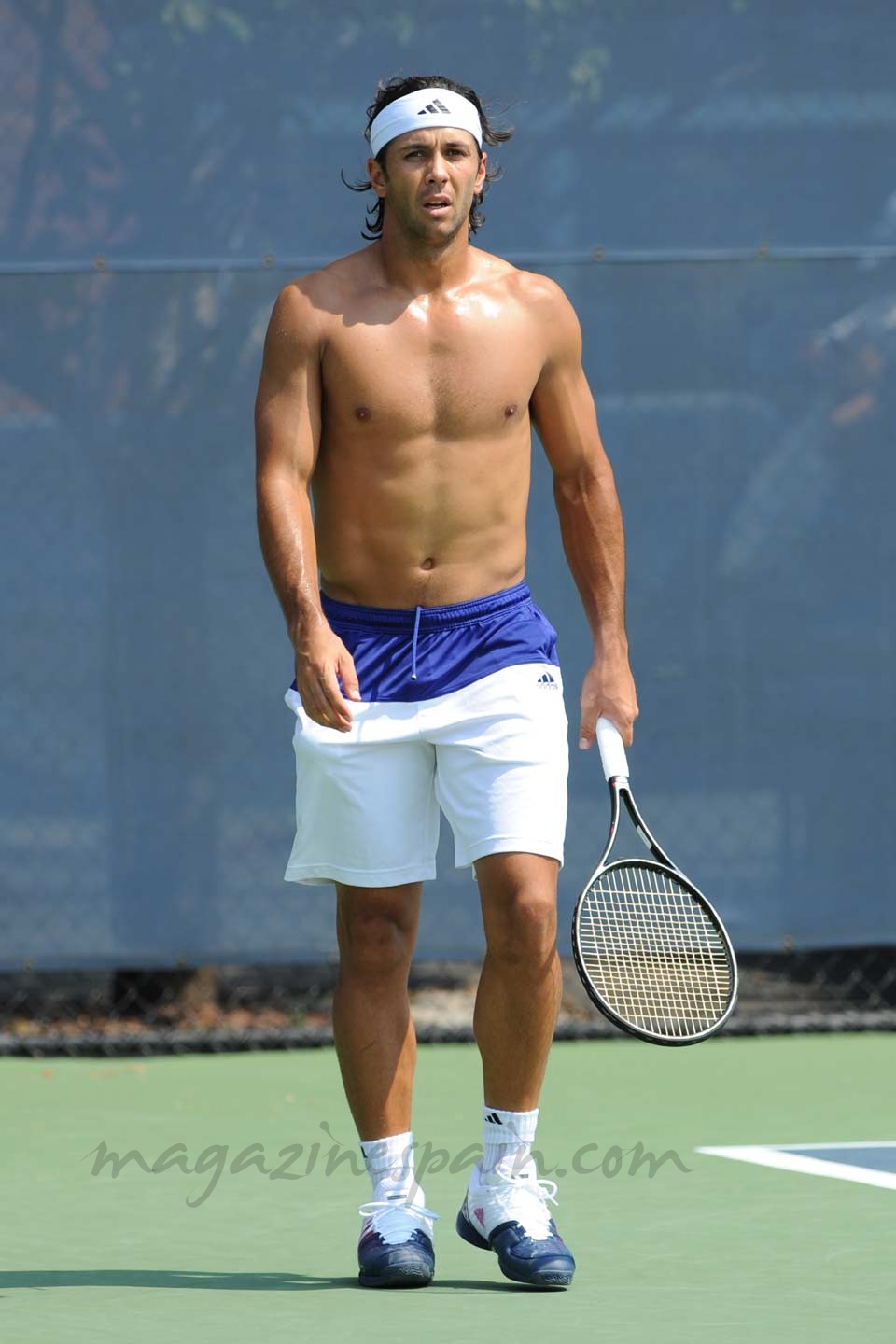 Fernando Verdasco sin camiseta