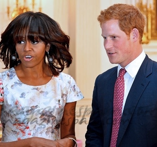 El príncipe Harry y Michelle Obama toman juntos el té