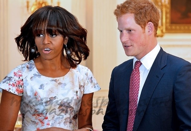 El príncipe Harry y Michelle Obama toman juntos el té
