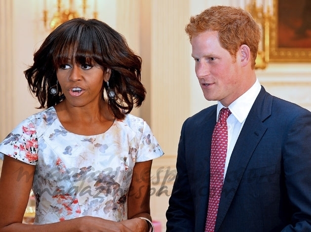 El príncipe Harry y Michelle Obama toman juntos el té