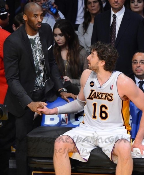 Pau Gasol y Kobe Bryant…¿felecitación o despedida?