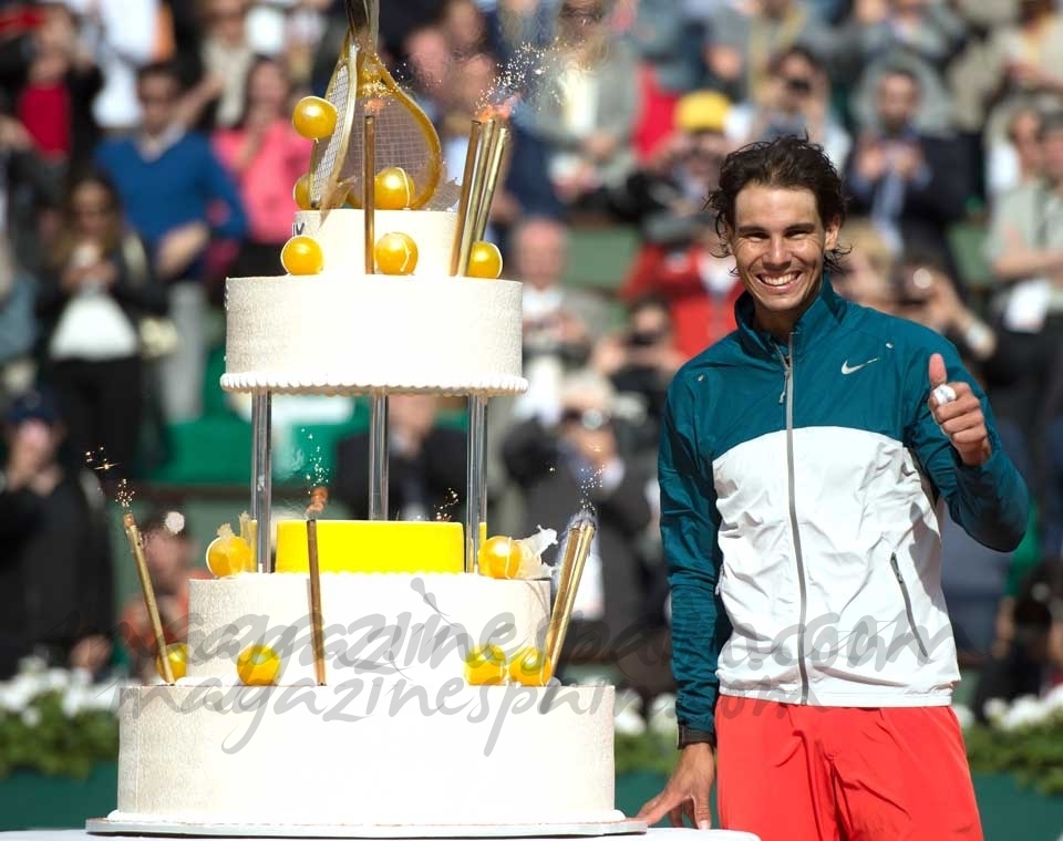 Rafa Nadal celebra su 27 cumpleaños con su mejor partido