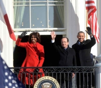 Obama, Hollande y Michelle