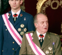 Don Juan Caqrlos y Don Felipe de Borbón