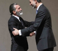 King Felipe VI of Spain and actor Antonio Banderas