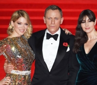 lea seydoux, daniel craig y monica bellucci