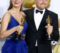 Brie Larson and Leonardo DiCaprio