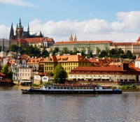 El castillo de Praga y la Catedral de St Vitus