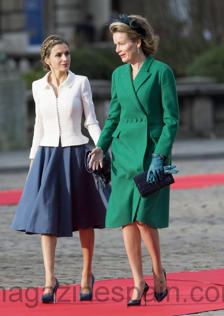 reinas letizia y mathilde en belgica noviembre 2014