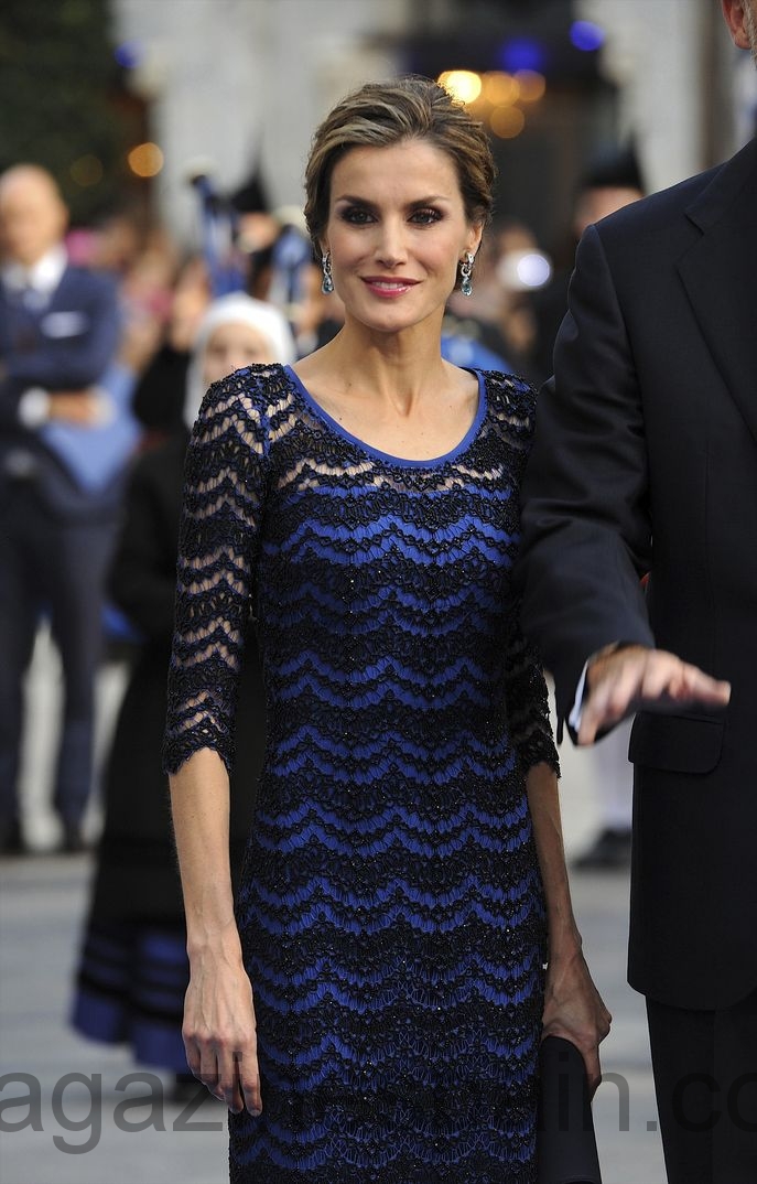 reina letizia en los premios principe de asturias octubre 2014