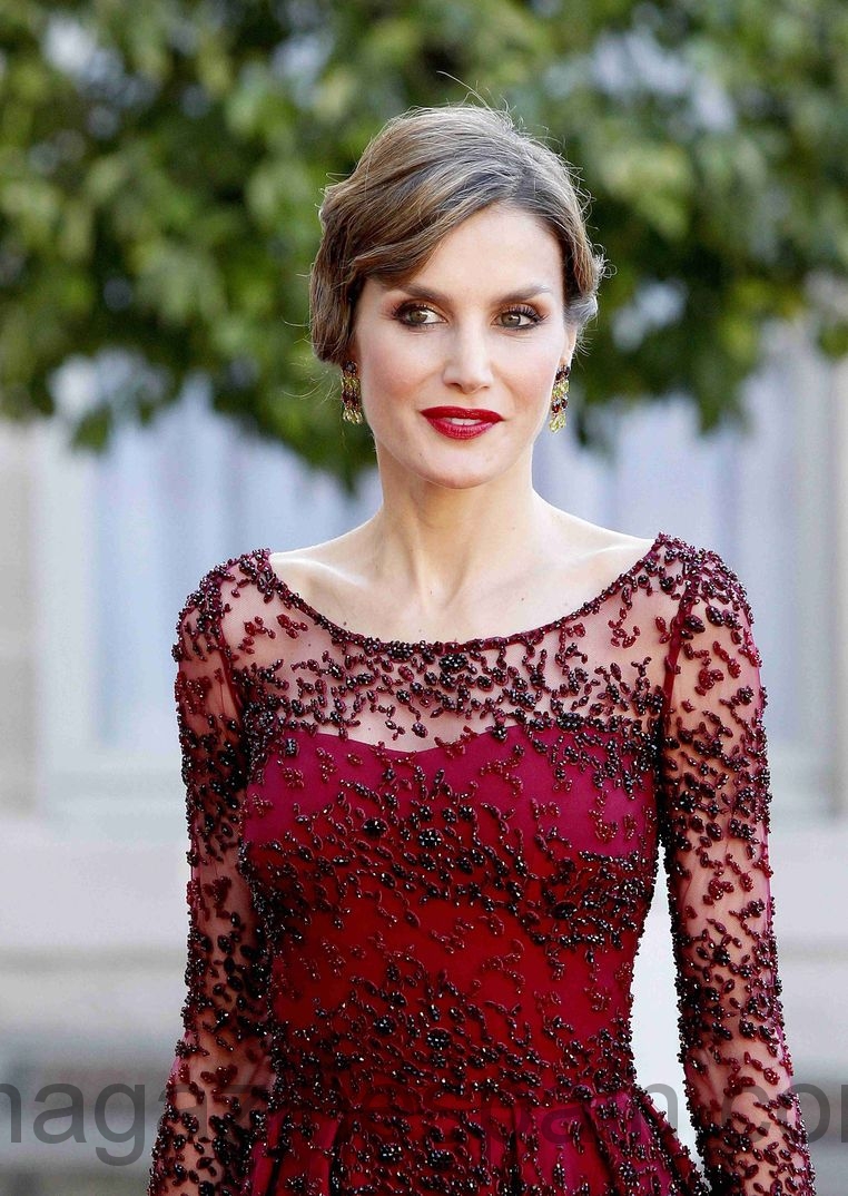 reina letizia cena de gala en francia mayo 2015