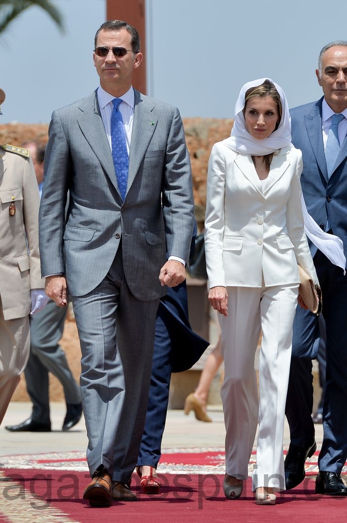 felipe y Letizia visita a marruecos julio 2014