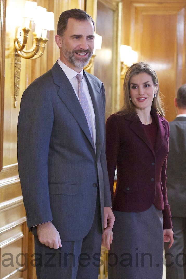 felipe y leticia con la fundacion del teatro real febrero 2015