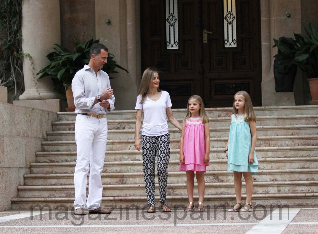 familia real vacaciones en palma de mallorca agosto 2014