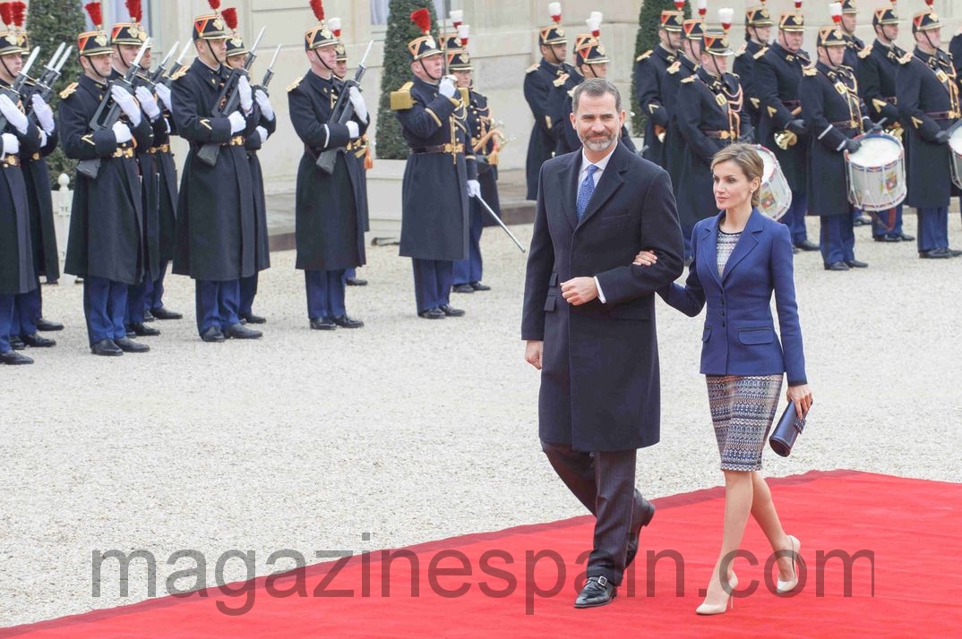 reyes de espana visita oficial a francia marzo 2015