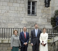 reyes de espana en la coruna febrero 2015