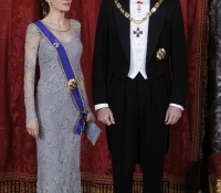 reyes de espana cena de gala con el presidente de colombia marzo 2015