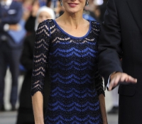 reina letizia en los premios principe de asturias octubre 2014