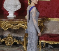reina letizia cena de gala con el presidente de colombia marzo 2015