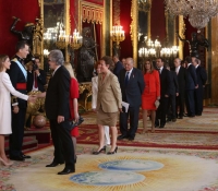 recepcion tras la coronacion en el palacio real