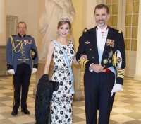 llegada a la cena de gala de los reyes de espana en dinamarca abril 2015