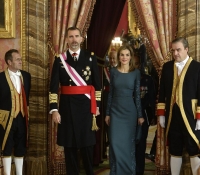 felipe y letizia en la pascua militar enero 2015