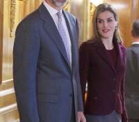 felipe y leticia con la fundacion del teatro real febrero 2015
