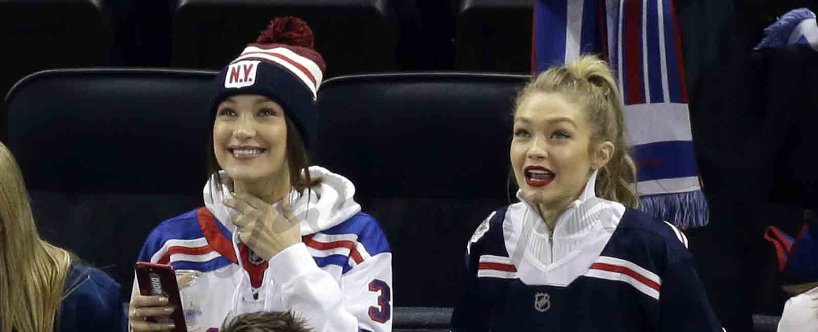 Gigi y Bella Hadid fans de los NY Rangers