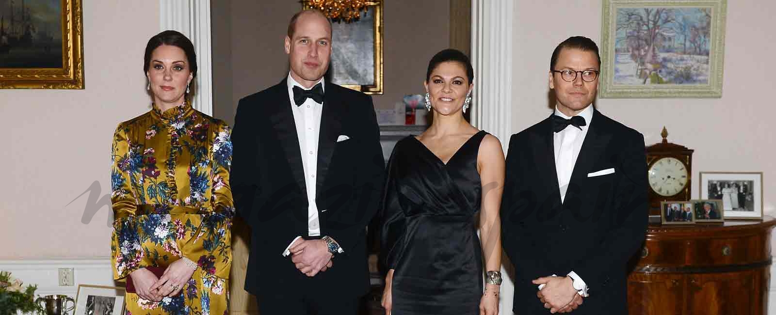 Los Duques de Cambridge, cena de gala en Suecia