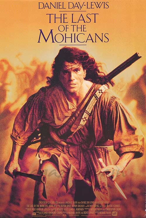 Daniel Day- Lewis en "El último Mohicano"