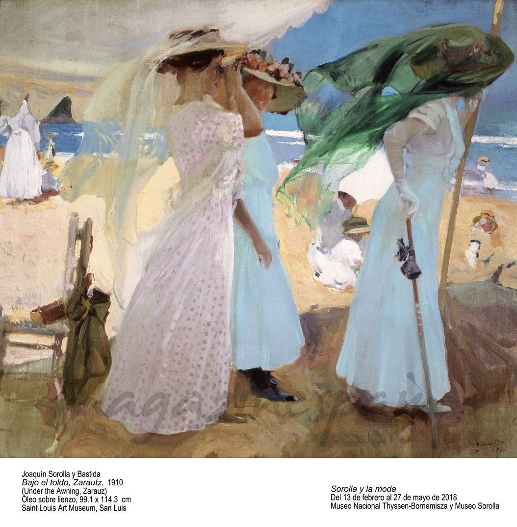 Sorolla y la moda - Bajo el toldo de San Luis