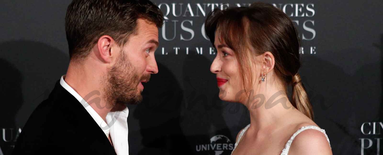 Dakota Johnson y Jamie Dornan, una pareja con mucha química, en el estreno de “Cincuenta sombras liberadas”