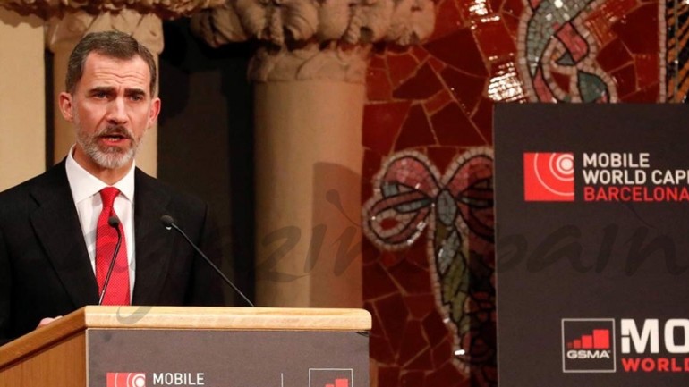 El Rey inaugura el Mobile World Congress 2018