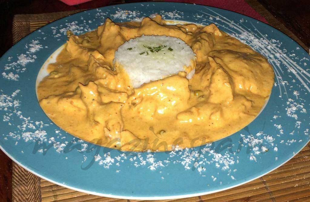 Curry de pollo al jengibre