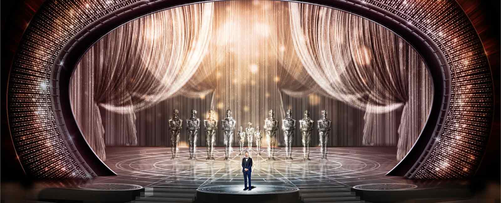 Así brillará el escenario de la 90º edición de los Oscar