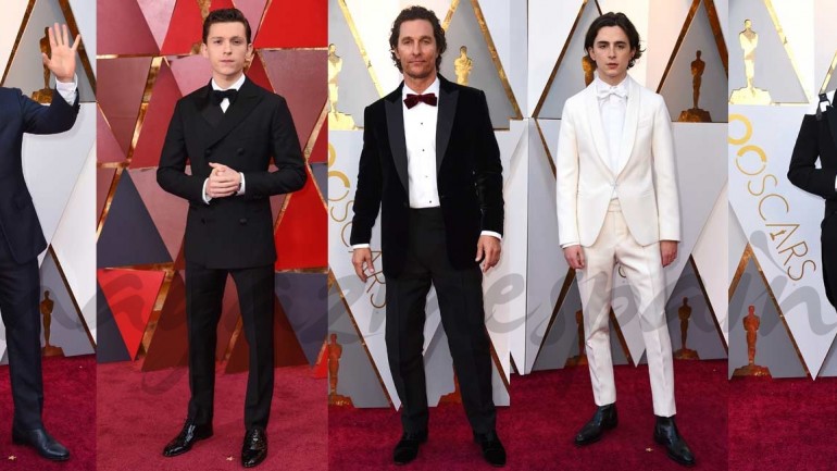 Clásicos, reivindicativos y originales… Ellos también marcan tendencia en la red carpet de los Oscars 2018