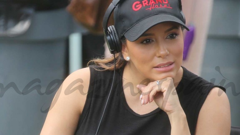 Eva Longoria, volcada en el trabajo, en la recta final de su embarazo