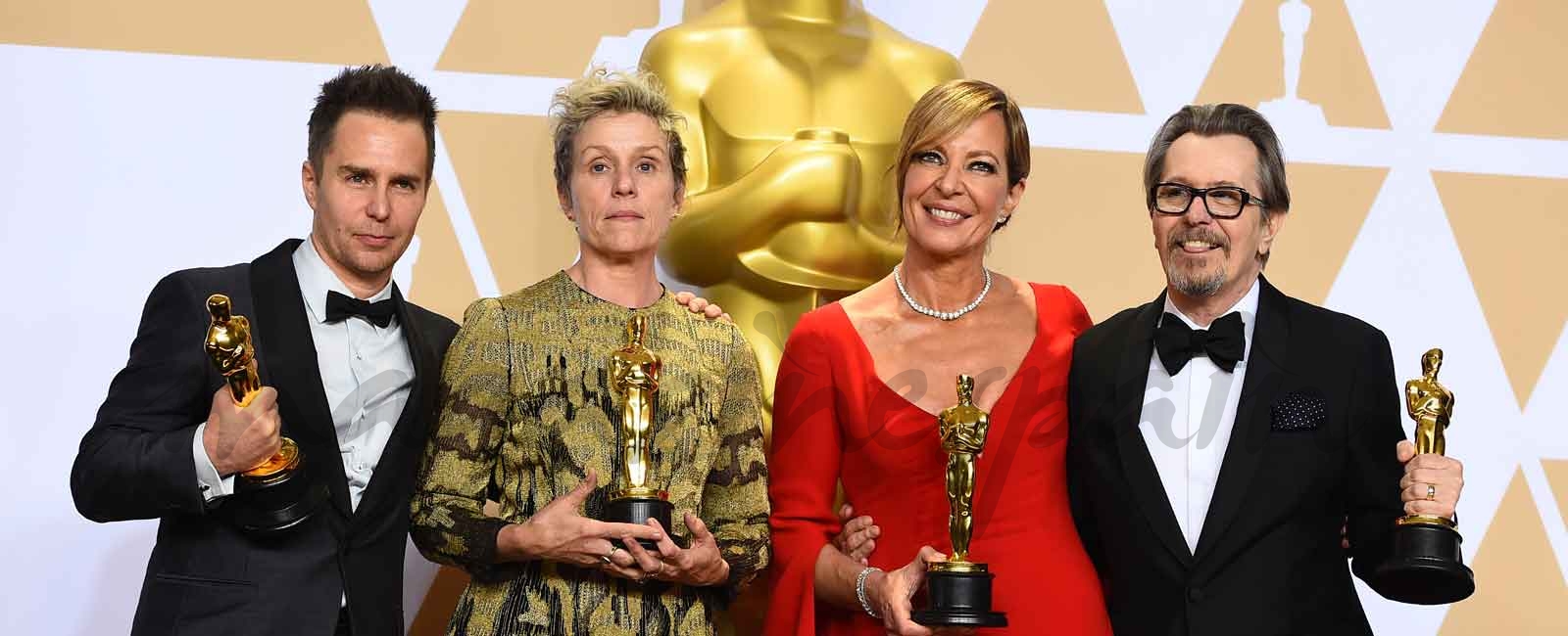 Sam Rockwell, Frances McDormand, Allison Janney y Gary Oldman