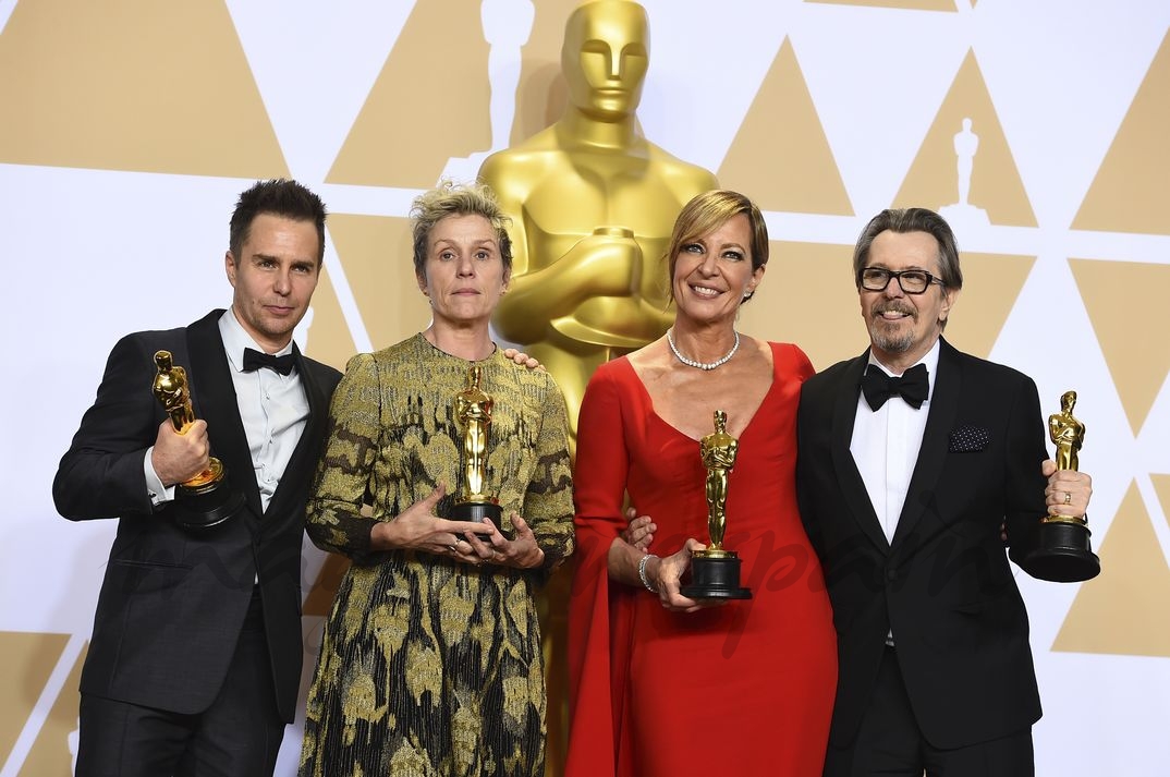 Sam Rockwell, Frances McDormand, Allison Janney y Gary Oldman