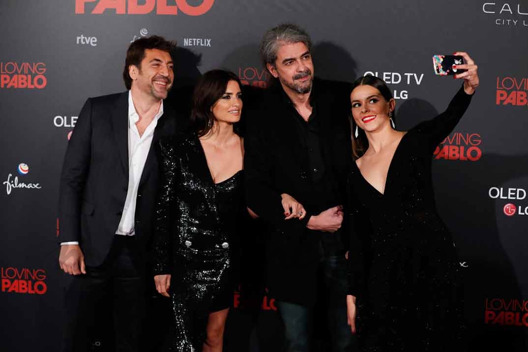 Javier Bardem, Penélope Cruz, Fernando Leon de Aranoa y Julieth Restrepo