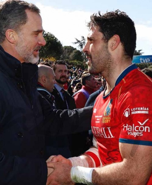 El rey Felipe VI apasionado del rugby