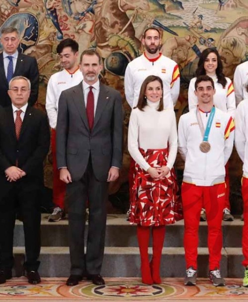 Los Reyes felicitan al equipo olímpico español de PyeongChang 2018
