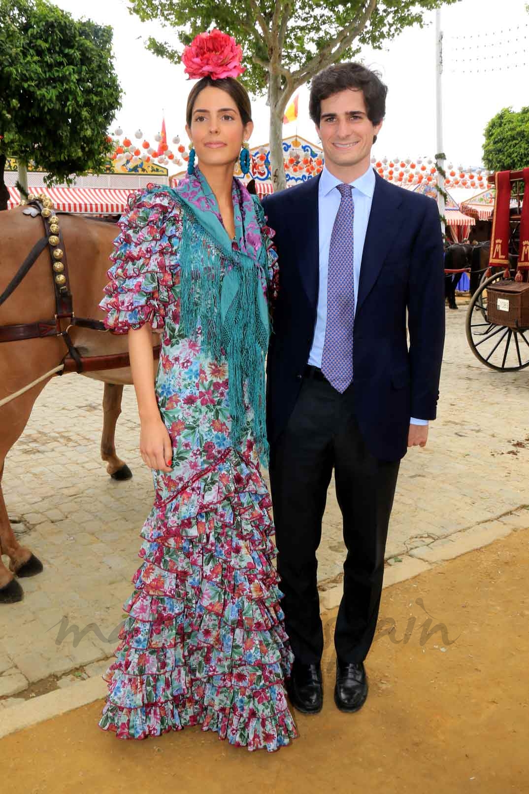 Duque de Huéscar y su novia, Sofía Palazuelo