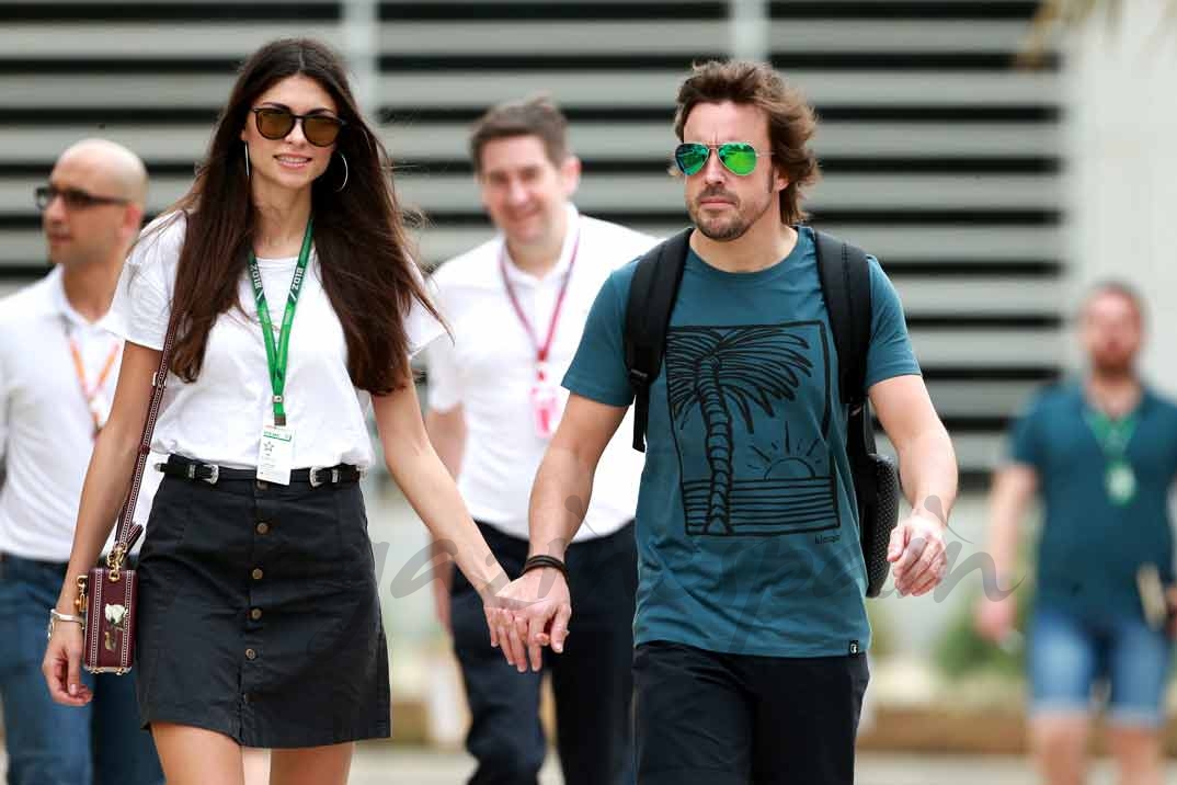 Linda Morselli y Fernando Alonso