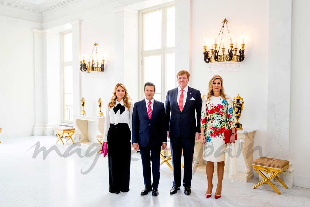 Angélica Rivera, Enrique Peña Nieto, Rey Guillermo de Holanda y Reina Máxima de Holanda