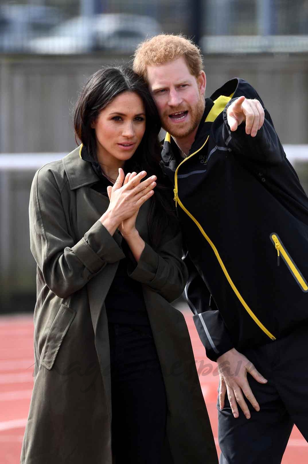 Meghan Markle con el príncipe Harry