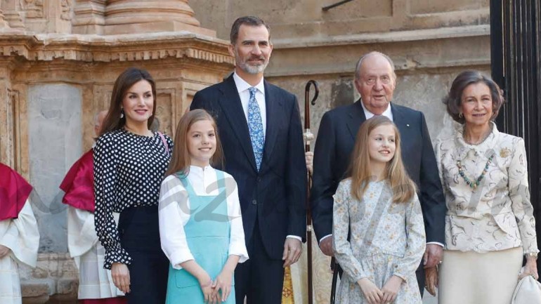 La Familia Real en la tradicional Misa del Domingo de Pascua