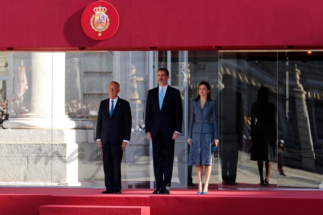 Los Reyes reciben al Presidente de Portugal © Casa S.M. El Rey